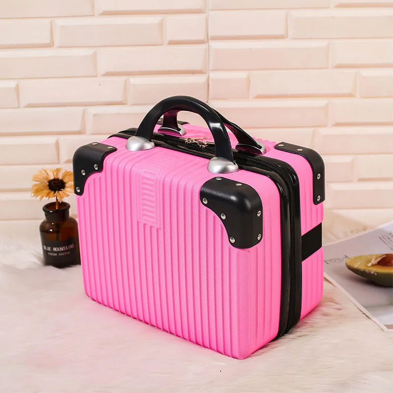 14 "portable makeup bag Makeup case Sweet wind carry-on luggage travel large capacity