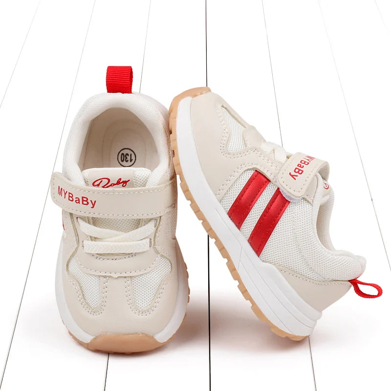 Baby Boys Girls Comfortable Sports Shoes Soft Sole Non-slip Solid Colour Toddler Shoes