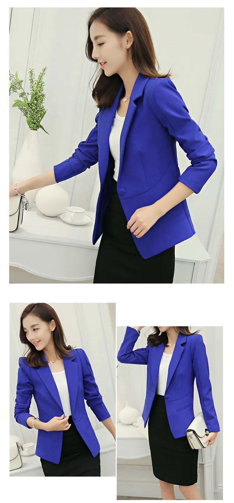 Casual Slim Blazers Jack Jacket Office