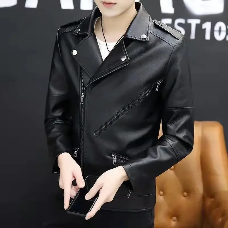 Men's Suit Jackets New In Coat Casual Spring Clothes Fashion 2025 Male Leather Blazer Original Trendy Fashionable Elegant Loose