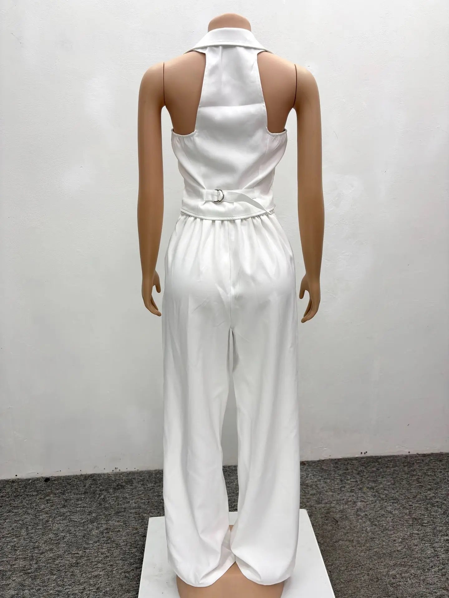 Pants Set Women Two Piece Sets Sexy Matching Sets Sleeveless Vest Tops Wide Leg Long Pants High Waist Slim Fit Y2k Streetwear