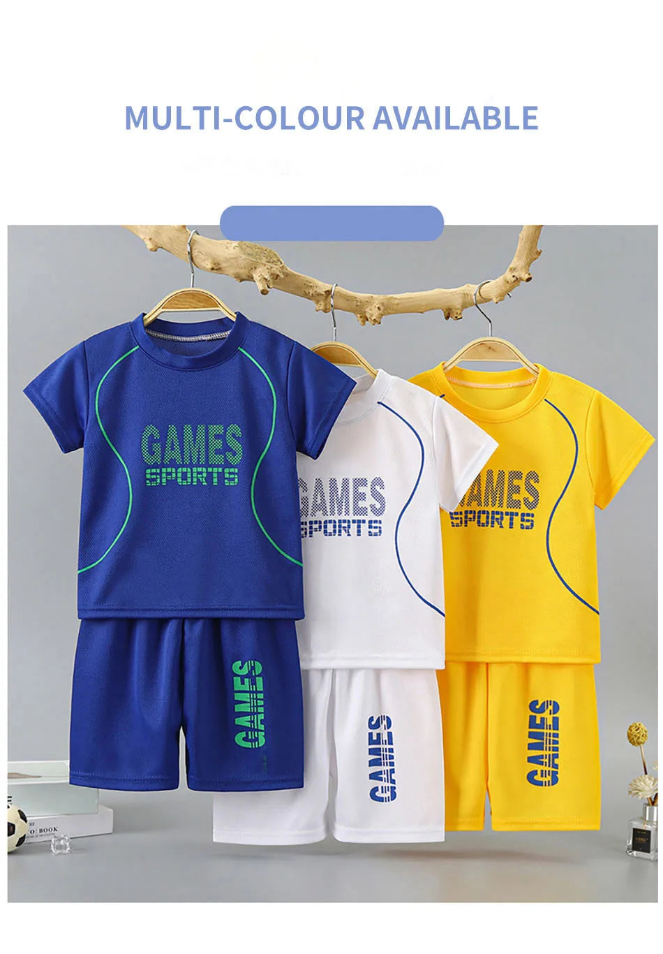 Summer Children Clothing Sports Sets Boys Girls Unisex Short Sleeve and Shorts Two Piece Suit Teenager Casual Outfits Tracksuits