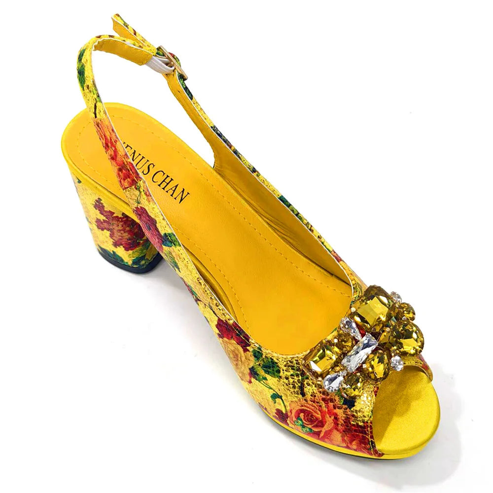 Wedding Bigger Size Thick Heel Shoes