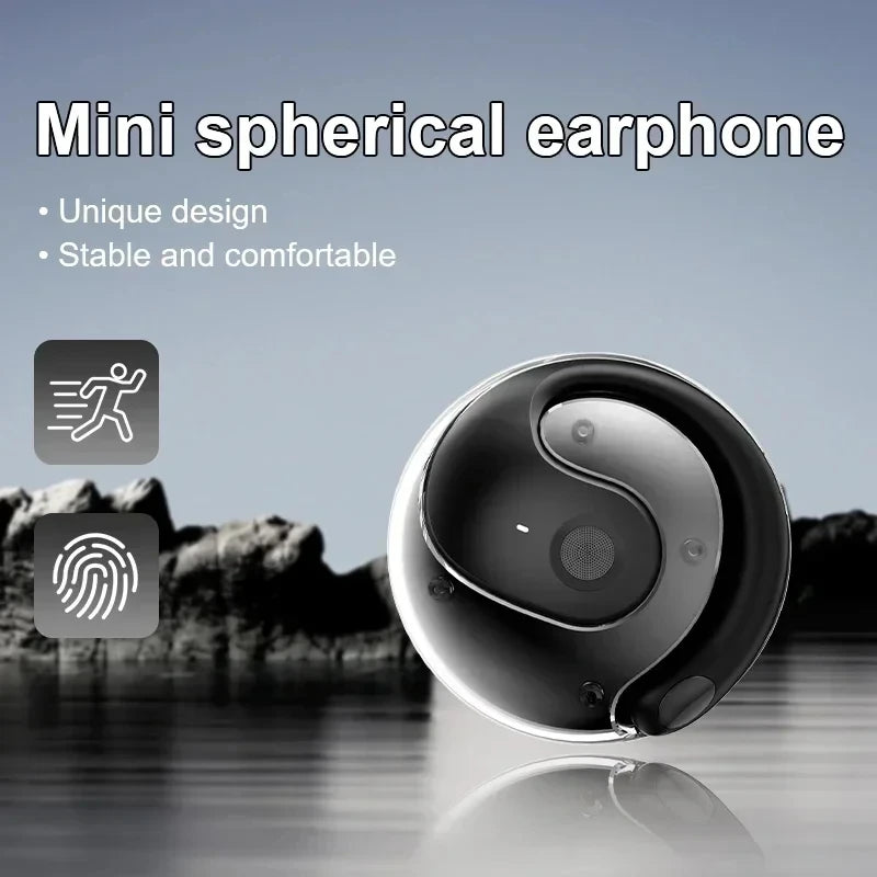 OWS Wireless Headphones Comfortable Ear Hook Touch Control Earbuds with Mic Wireless Bluetooth Headset for Phone Earphones Game
