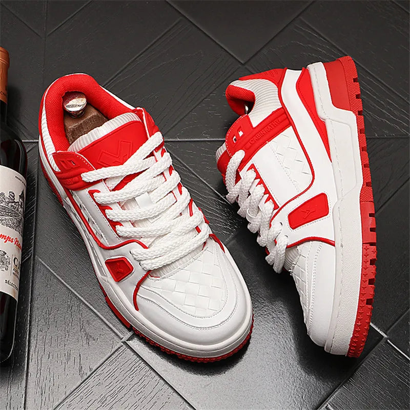 England Style Dress Wedding Party Shoes Fashion Designer Non-slip Leather Breathable Casual Business Men Sneakers T80
