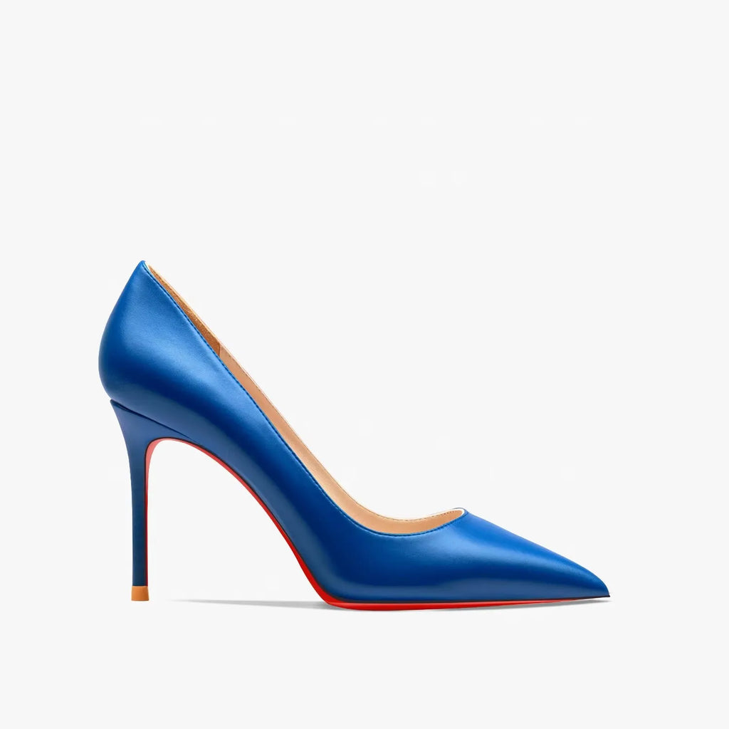 Heels for women Pointed toe Luxury Brand Women's High Heels Red soled Pumps Red Bottoms Matte Stiletto Ladies elegant shoes 12cm