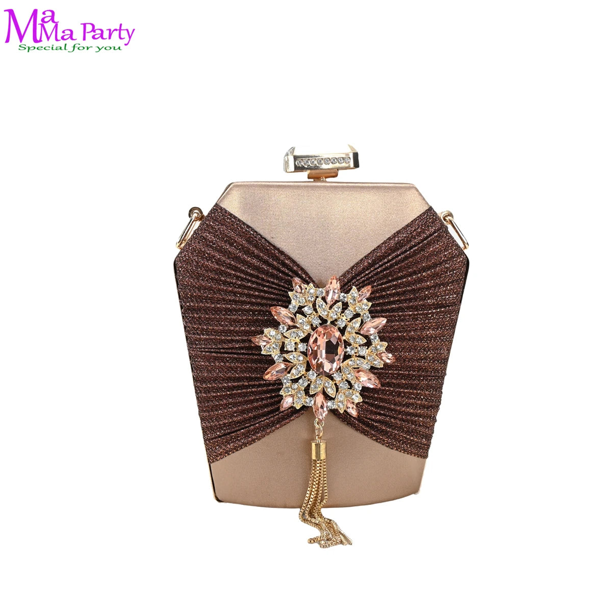 2025 Winter New Arrivals Low Heels in Coffee Italian Women Shoes and Bag Set Elegant Ladies Pointed Toe Pumps for Wedding Party