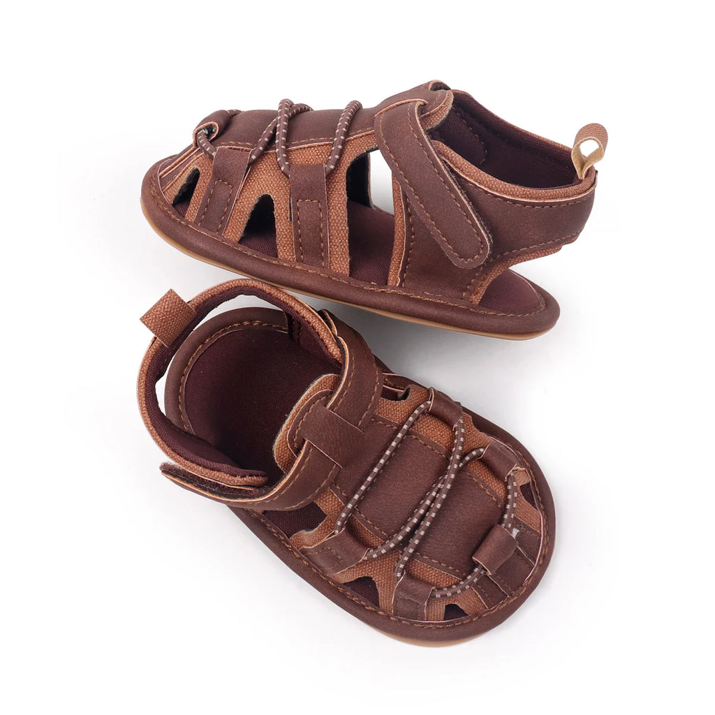 New Baby Shoes For Learning To Walk Spring And Summer Fashion Baby Shoes Soft Sole Anti-slip Sandals For Boys And Girls With Vel