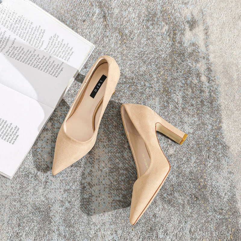 Sexy Shoes For Women Wedding Bride Shoe On Heeled Pumps Woman Black Pointed Toe High Heels 39 Young Casual Social Premium