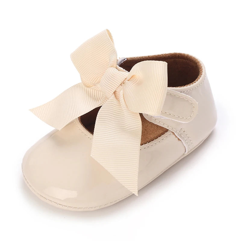 Cute White Lace Baby Girl Princess shoes  Baby Moccasins Moccs Shoes Bow Fringe Rubber Soled Non-slip Footwear Crib Shoes
