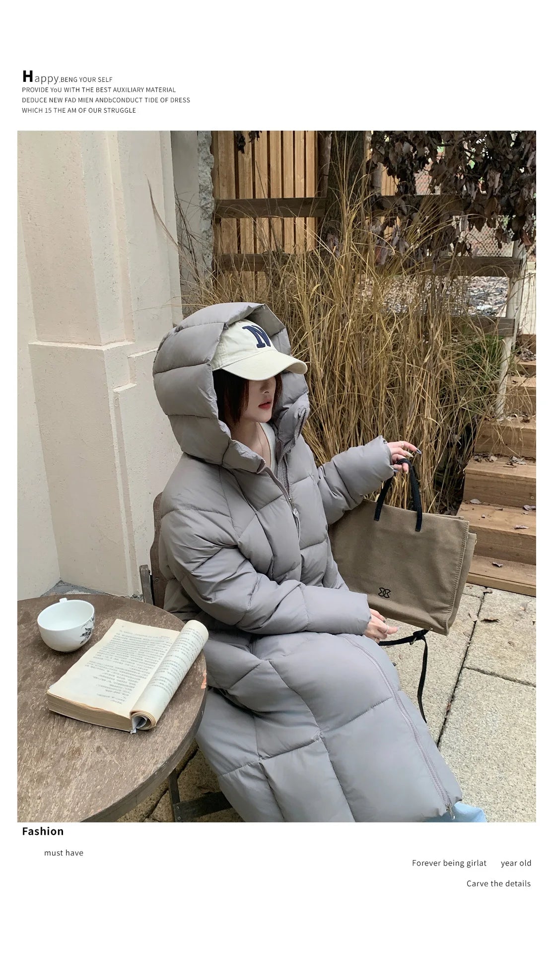 Long Coats Parkas Women Loose Zipper Hooded Jacket Thick Warm Casual Full Sleeve Elegant Spliced Jackets Autumn Winter