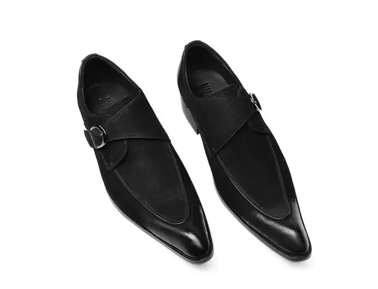 Men's Luxury Suede Cowhide Loafers – British Trend Handmade Business Shoes