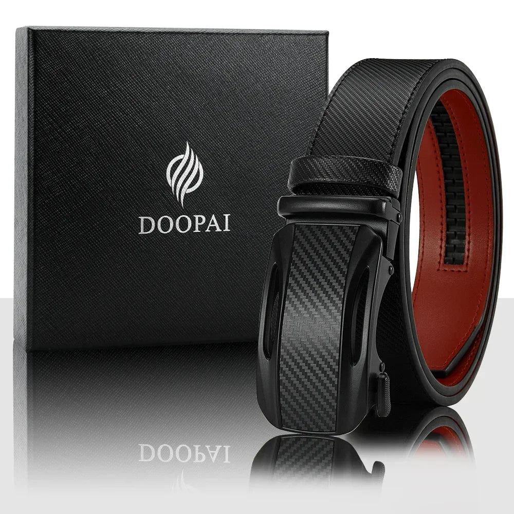 Men Belts Genuine Leather Luxury Famous Brand Belt Automatic Buckle Leather Mens Belt New Fashion Jeans Office Work Casual Belt