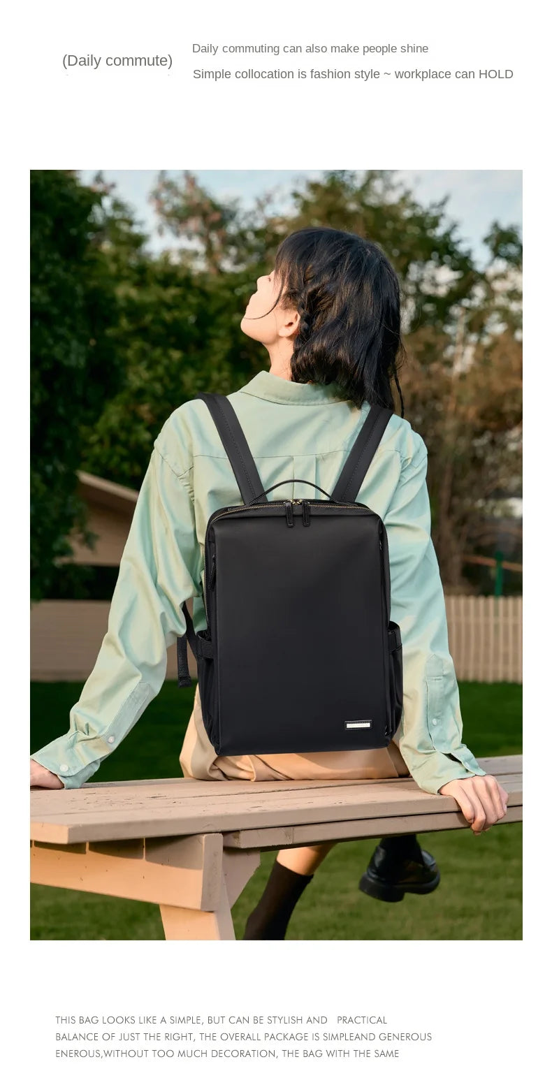 GOLF Laptop Backpack Women Elegant 14 inch Notebook Bags Waterproof Backpacks Woman Work Back Pack Casual Multi Pockets Bagpack
