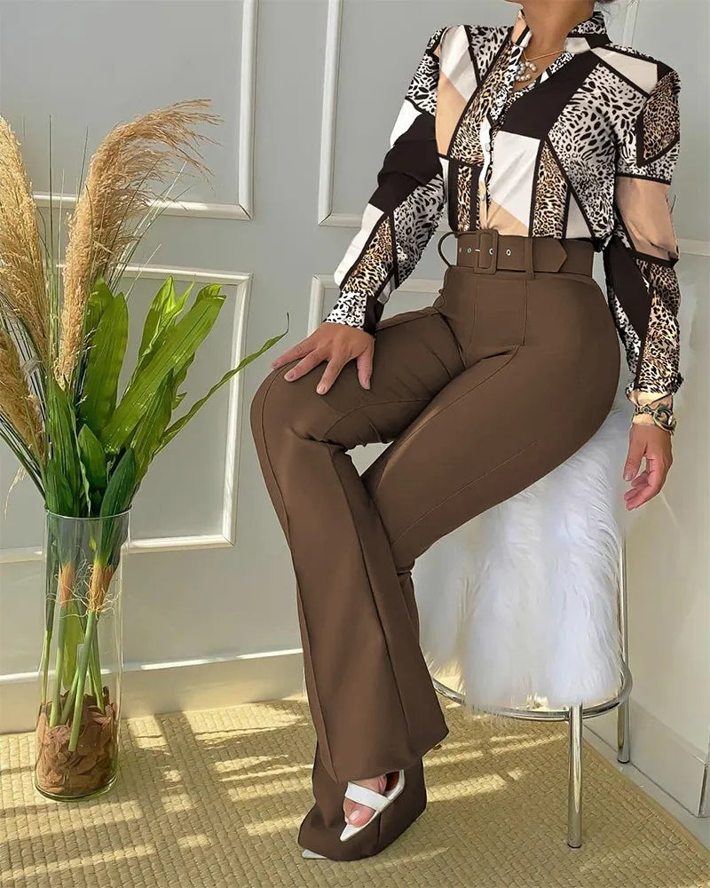 Fashion Womens Suits with Belt