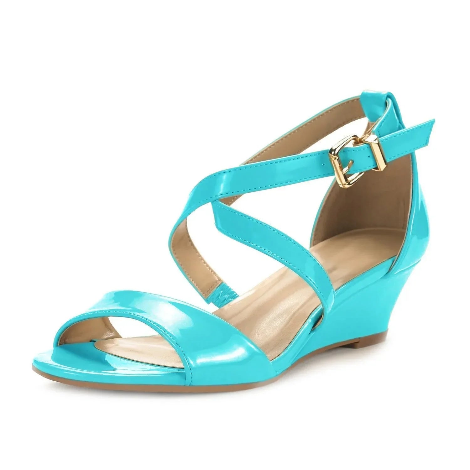 Women's Wedge Chunky Sandals Summer New Casual Open Toes Platform High Heels Female Designers Luxury Party Dress Wedding Shoes