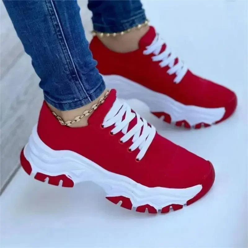 Sneakers Women Shoes 2024 New Pattern Canvas Shoe Casual Women Sport Shoes Flat Lace-Up Adult Zapatillas Mujer Chaussure Femme
