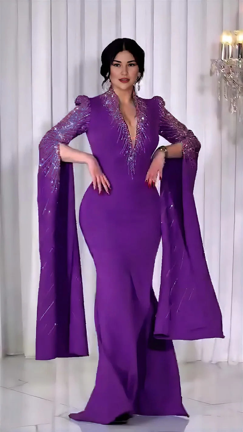 luxury black gala Dress
