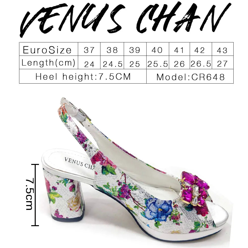 Wedding Bigger Size Thick Heel Shoes