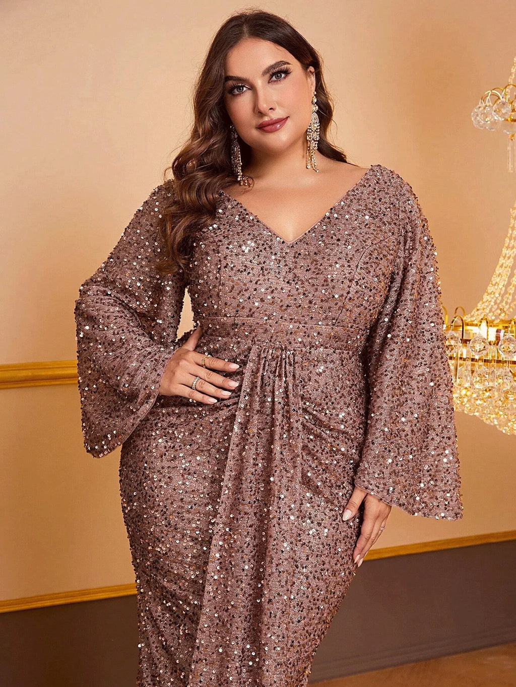 Women's Long Sequin DresSS Evening