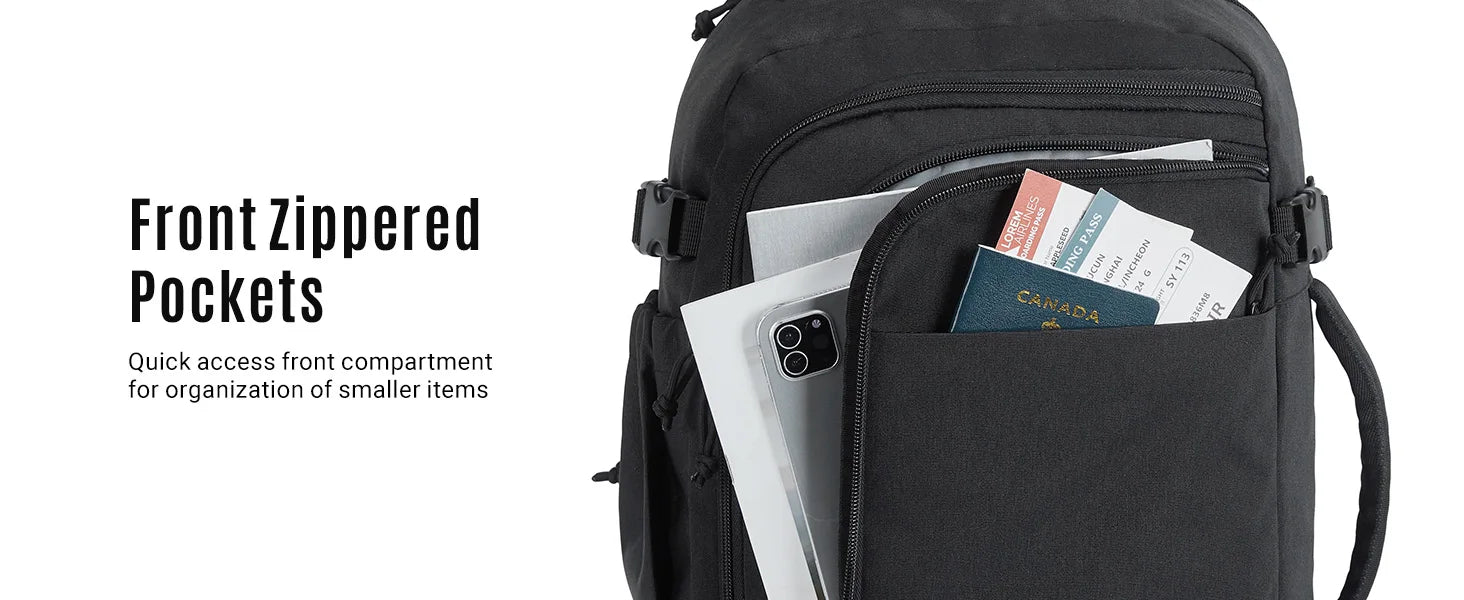 LIGHT FLIGHT Travel Backpack for Men TSA Large Airplane Cabin Backpack Lightweight Waterproof Laptop Backpack Urban Style