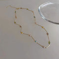 Hot Sale Colorful Square Rhinestone Necklace Fashion Exquisite Light Luxury Zircon Clavicle Chain Female Wedding Jewelry Gifts