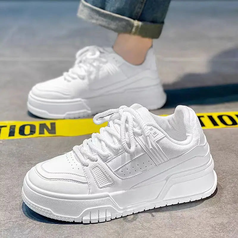2025 New Fashion Trend Casual Shoes for Men pu Breathable Versatile Sports Shoes Low Top Comfortable Outdoor Board Shoes