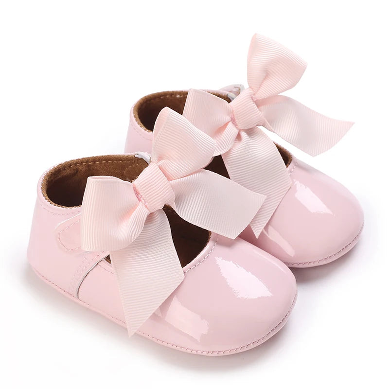 Cute White Lace Baby Girl Princess shoes  Baby Moccasins Moccs Shoes Bow Fringe Rubber Soled Non-slip Footwear Crib Shoes