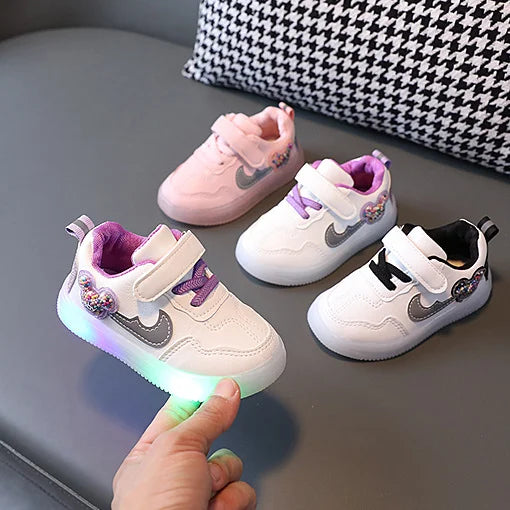 Kids Casual Shoes Boy Fashion Girls Soft Sneaker Sports Running Tenis Children Flat Casual Baby Toddler Outdoor Sneakers Shoes