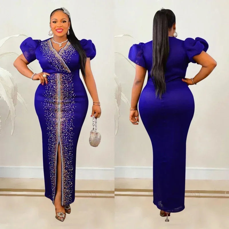 Diamond Evening Dress African Fashion Wedding Dress