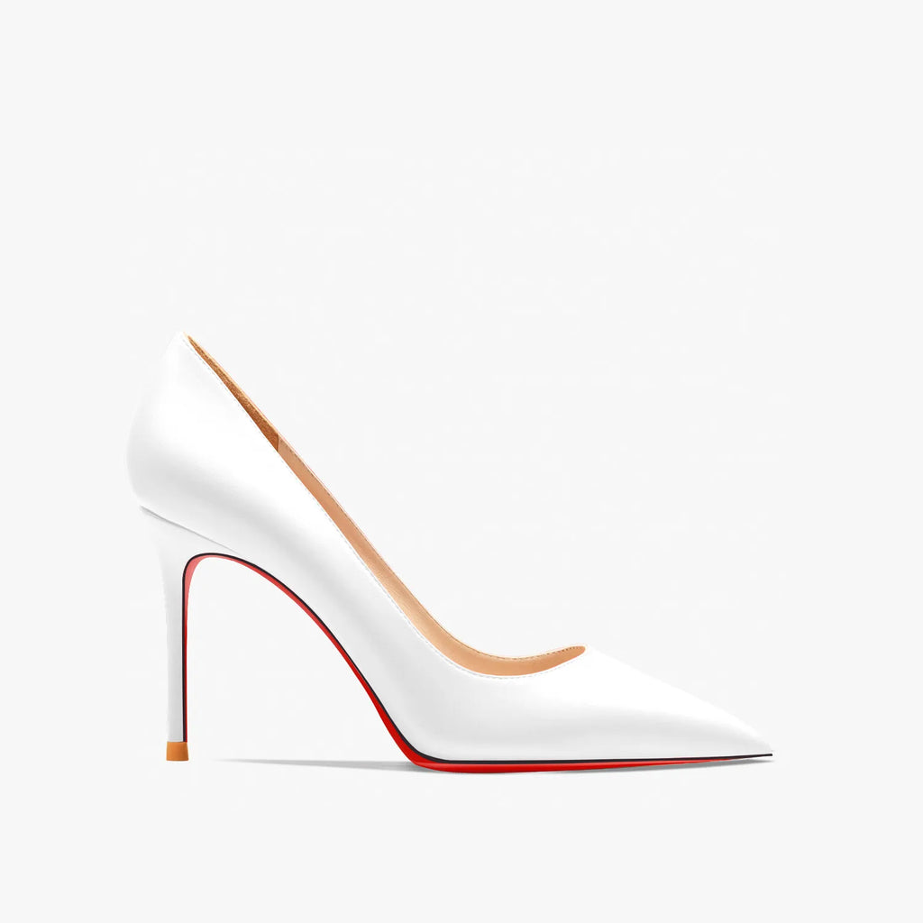 Heels for women Pointed toe Luxury Brand Women's High Heels Red soled Pumps Red Bottoms Matte Stiletto Ladies elegant shoes 12cm
