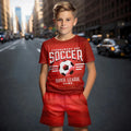 2025 summer new children's T-shirt set, boys' summer short sleeved shorts two-piece set, children's set, breathable sportswear s