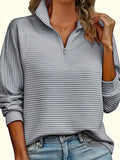 Women Plus Size Spring And Autumn Knitted Shirt