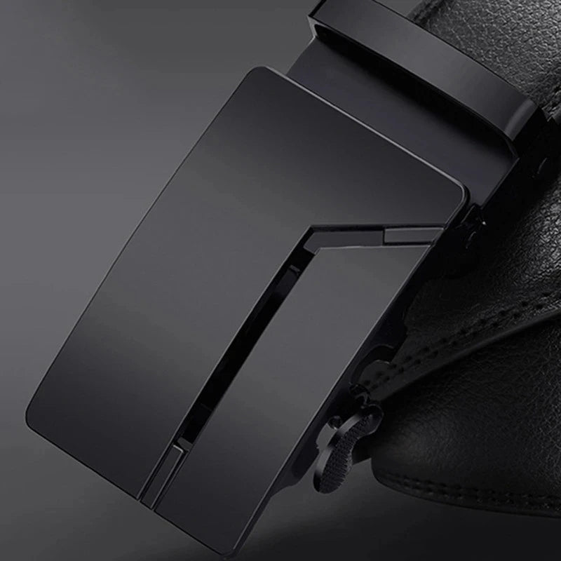 Famous Style Male Metal Automatic Buckle Brand Belt Men Genuine Luxury Leather Men's business Belts for Men Strap dropshipping