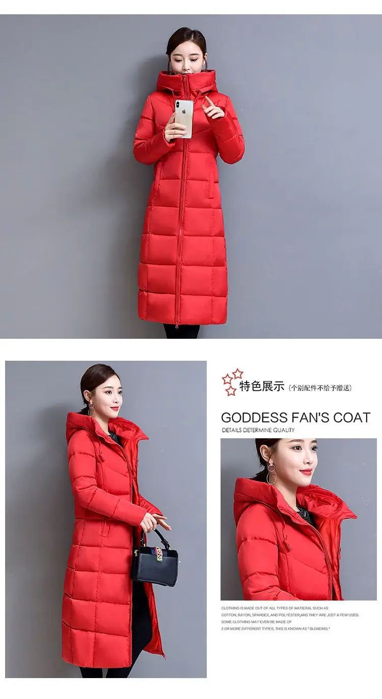 Very Warm Cold Trench Coat for Women Ultra Light Women's Jackets Winter 2025 Long Down Jacket Lightweight Padded Trend Parkas