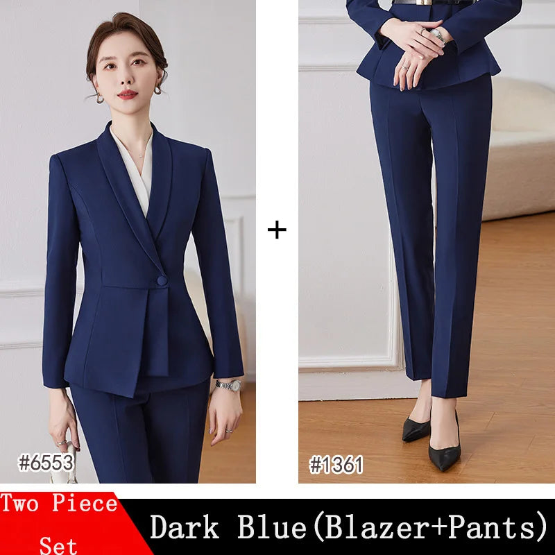 elegant Women Solid Suits