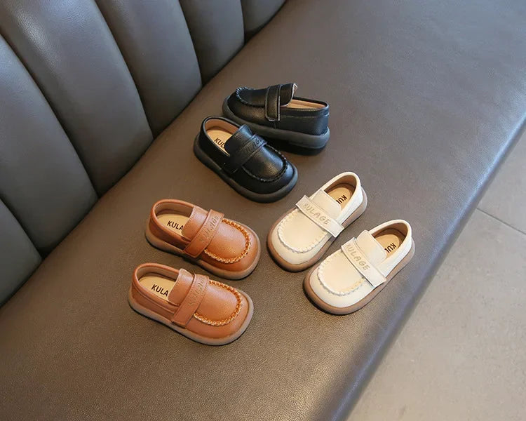 Baby Boys Casual Shoes for Wedding Party Fashion 2025 Spring Autumn Toddlers Kids Leather Shoes Slip-on Loafers Soft Flats New