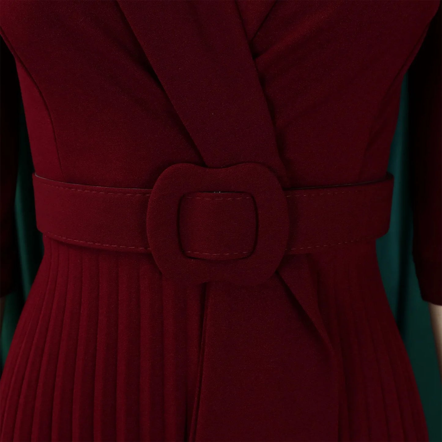 Elegant Office Ladies Dresses 2024 Autumn Fall Notched Collar Half Sleeve Belt Waisted Mid Calf Female Birthday Party Dress Midi