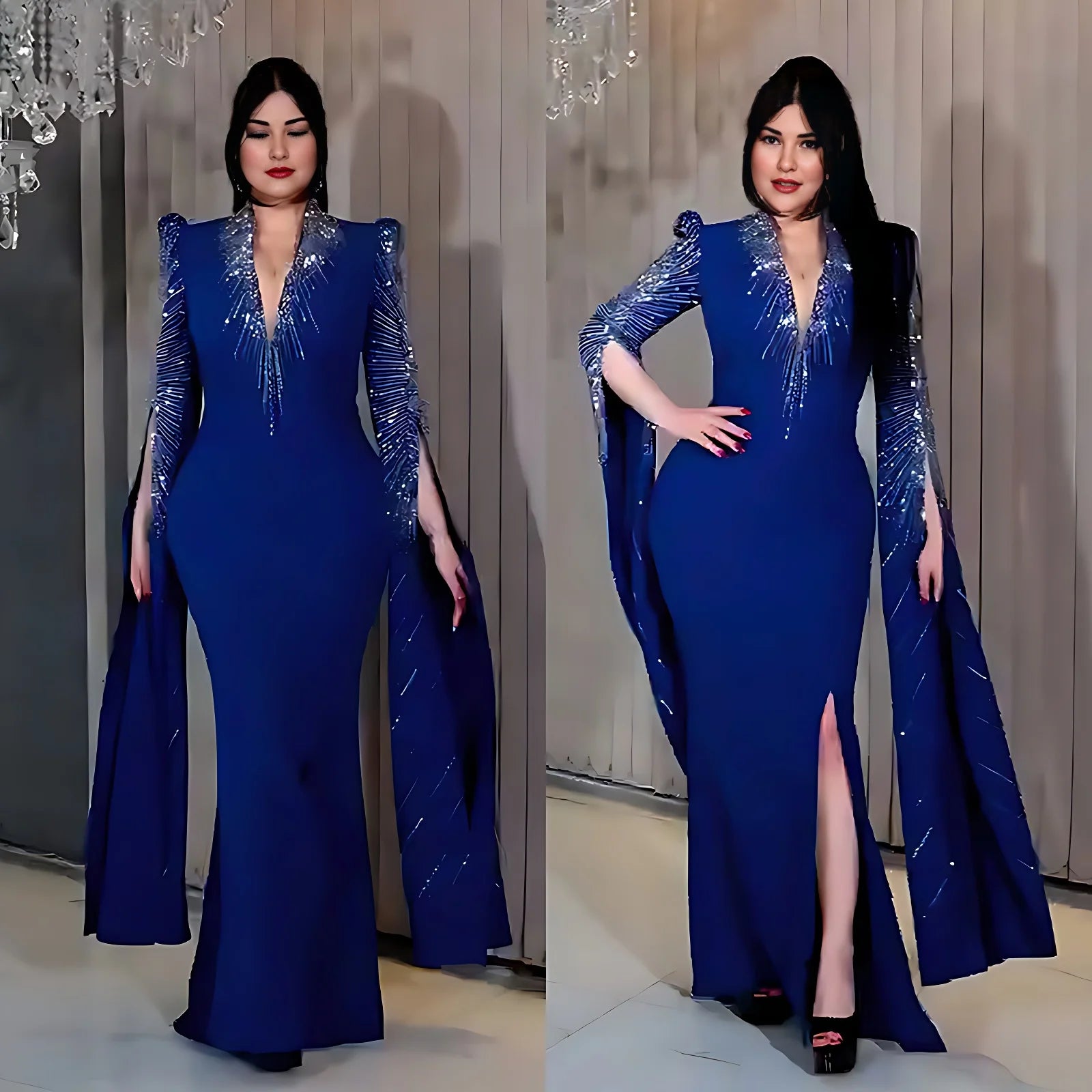 luxury black gala Dress