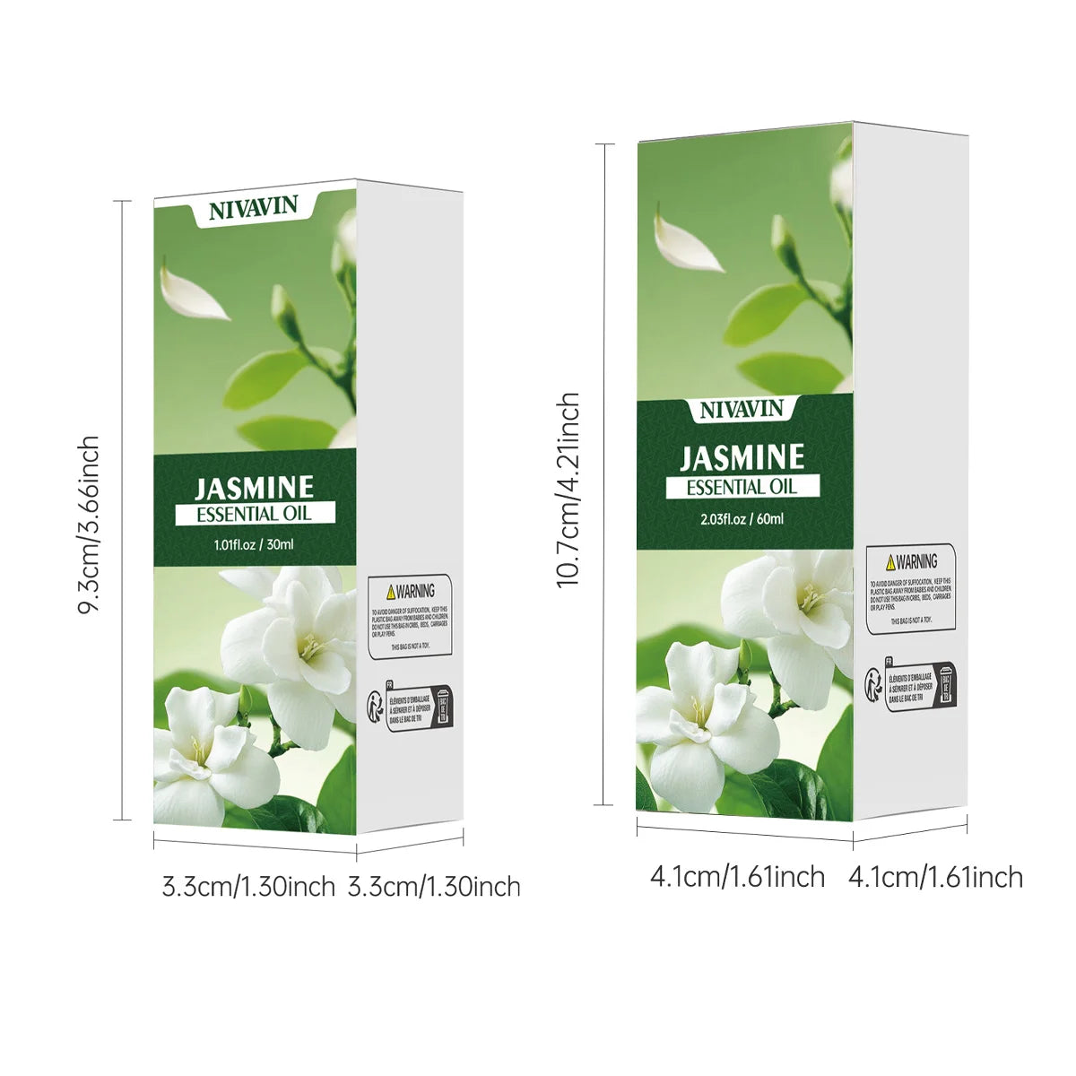 NIVAVIN 30ml/60ml Jasmine Plant Extract Facial Skincare Essential Oil, Rich and Long-lasting Fragrance, Body Care Moisturizing