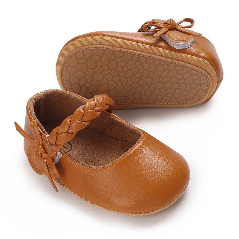 Cute White Lace Baby Girl Princess shoes  Baby Moccasins Moccs Shoes Bow Fringe Rubber Soled Non-slip Footwear Crib Shoes