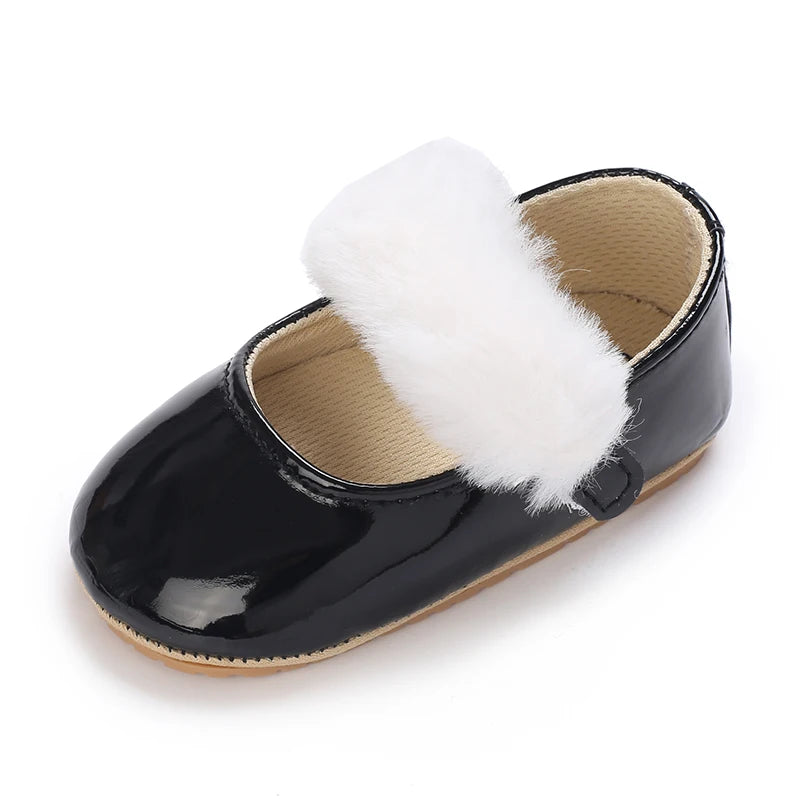 Cute White Lace Baby Girl Princess shoes  Baby Moccasins Moccs Shoes Bow Fringe Rubber Soled Non-slip Footwear Crib Shoes