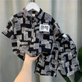Children's Outfits Boys Girls Clothing Set Children's Top and Bottom Clothes Set Two Pieces Summer Outfit for Kids Loungewear