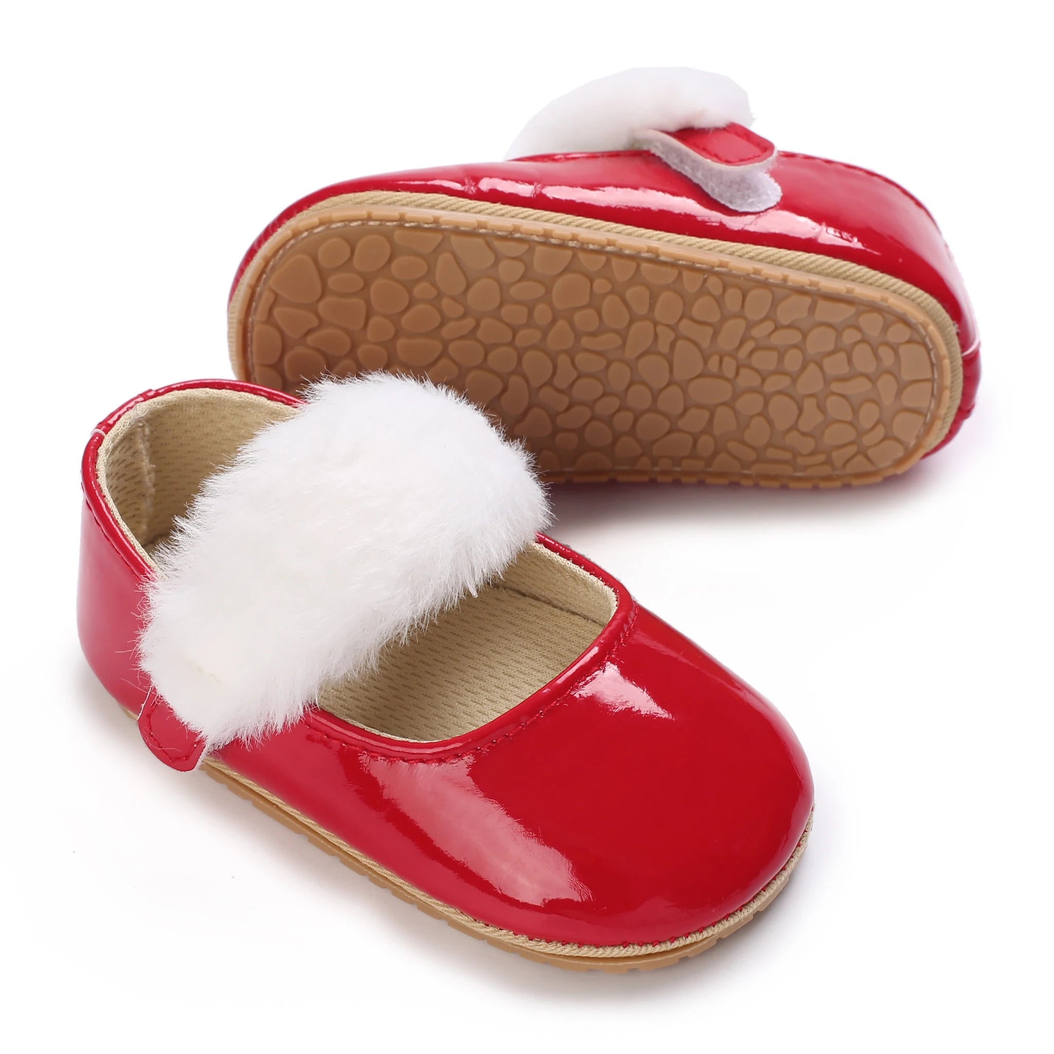 Cute White Lace Baby Girl Princess shoes  Baby Moccasins Moccs Shoes Bow Fringe Rubber Soled Non-slip Footwear Crib Shoes