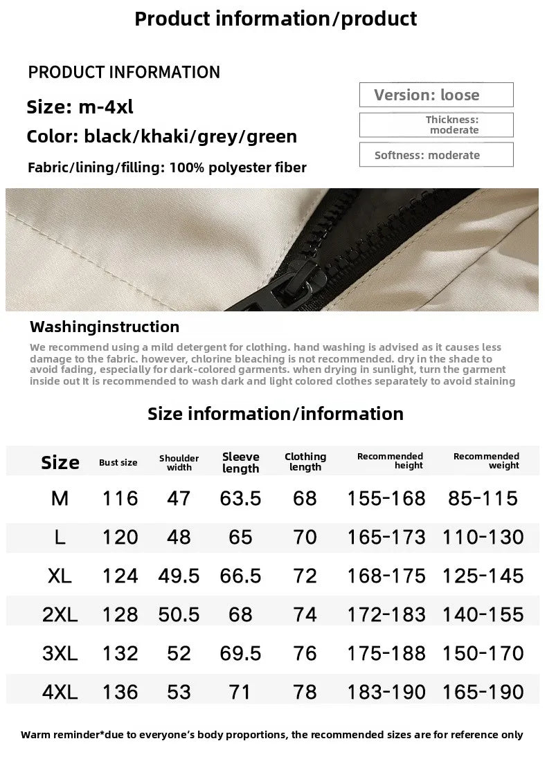 Winter Outdoor Men's Cold proof Warm Sports and Leisure Thick Cotton Jacket Winter Comfortable Fashion Trend Versatile Jacket