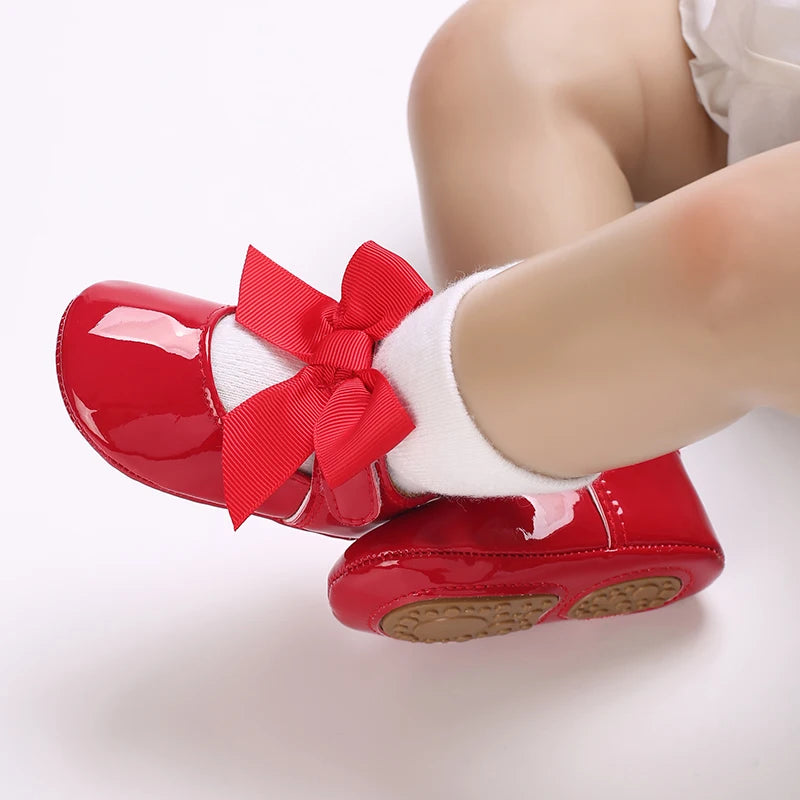 Cute White Lace Baby Girl Princess shoes  Baby Moccasins Moccs Shoes Bow Fringe Rubber Soled Non-slip Footwear Crib Shoes