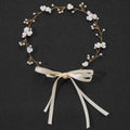 Bridal Wedding Headbands Handmade Bride Tiaras Shiny Rhinestone Flower Hairband Bridal Headpeice Hair Accessories For Women Girl