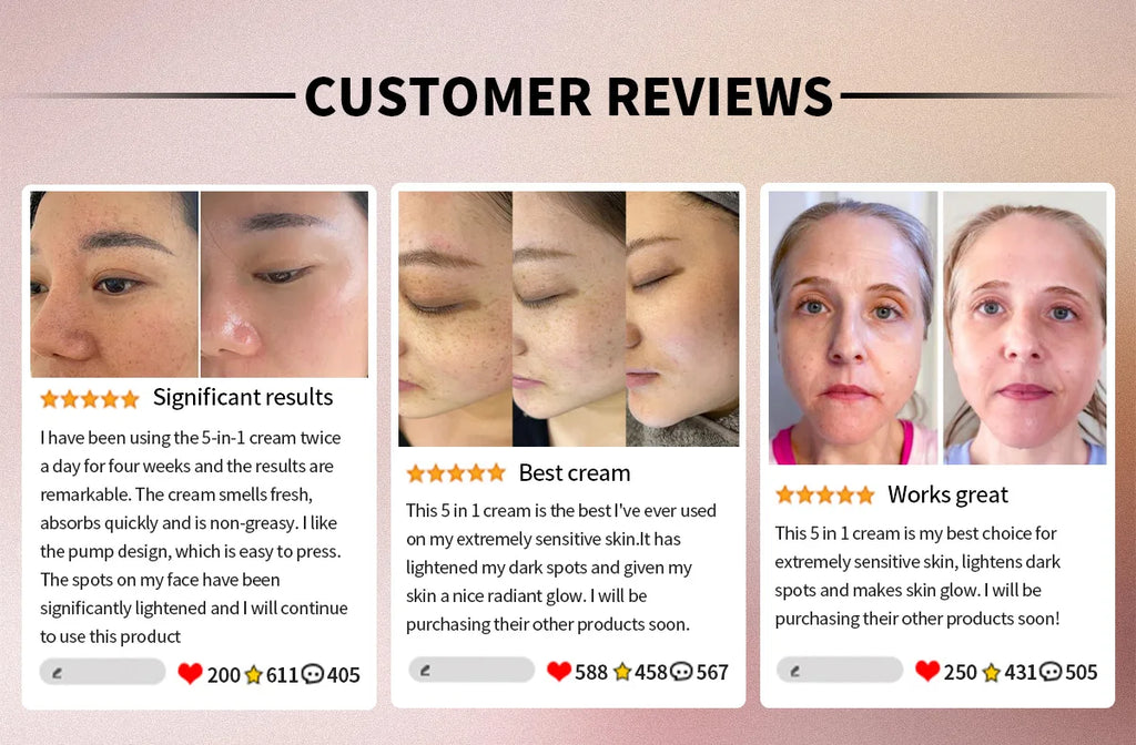 Original Korean Skincare for The Face 5 IN 1 Face Kit with For Skin Moisturizing Day & Night Care Beauty Health Skincare Korean