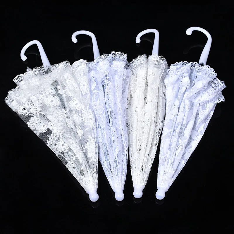 New Bride Wedding Umbrella Women Parasol Elegant White Lace Umbrella For Wedding Bridal Party Stage Performance Photography Prop