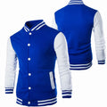 Men's Varsity Baseball Jacket – Patchwork Casual Coat, Korean Style, Sizes S–3XL